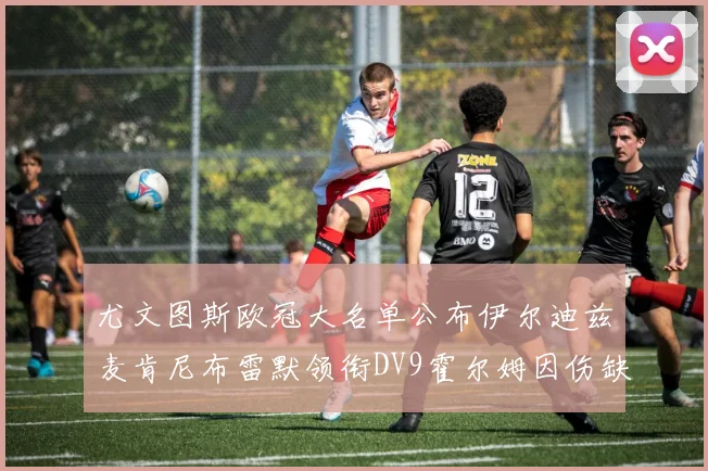 尤文图斯欧冠大名单公布伊尔迪兹麦肯尼布雷默领衔DV9霍尔姆因伤缺席